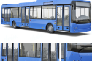 3-х мерная модель городского автобуса