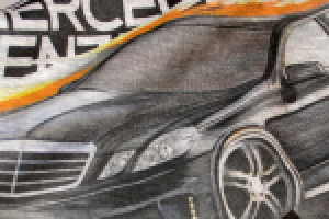 Принт на футболку MB E-class