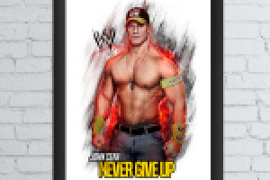 Иллюстрация WWE John Cena Never give up