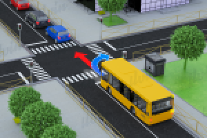 3-х мерная модель аварийной ситуации на дороге