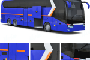 3-х мерная модель междугороднего автобуса