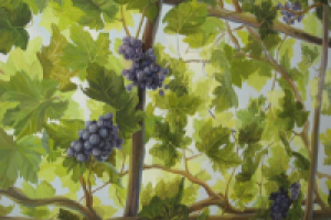 Фрагмент росписи на потолке Итальянский дворик.