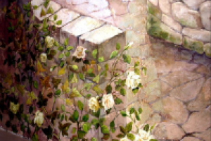 Фрагмент росписи Девушка на мостовой.