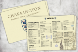 Разработка и печать меню для ресторана Cherrington