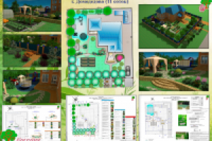 Ландшафтный дизайн-проект  11 соток