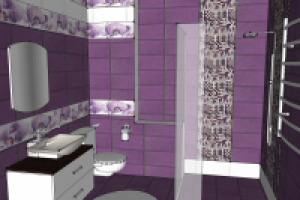 Раскладка плитки в ванной