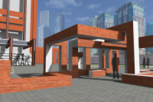 Арт пространство перед Дарвиновским музеем