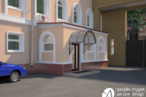 Визуализация входной группы поликлинники