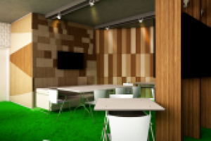 Интерьер спорт бара