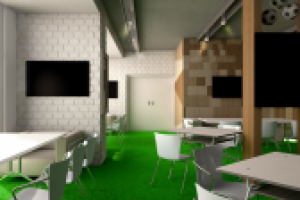 интерьер спорт-бара