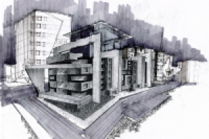 Скетч жилого дома