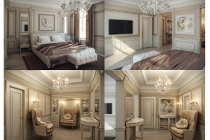 Хозяйская спальня. Загородный дом.