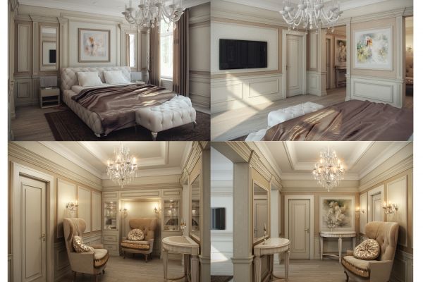 Хозяйская спальня. Загородный дом.