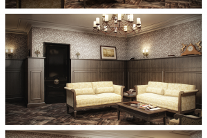 Зона отдыха при винном погребе. Загородный дом.