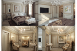 Хозяйская спальня. Загородный дом.