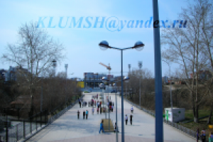 Пешеходный бульвар к стадиону "ФК Тюмень "