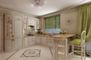 Кухня светлое дерево