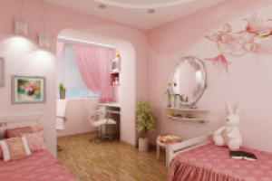 Детская для двух сестричек, 6 и 8 лет