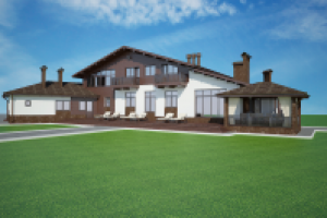 Визуализация коттеджа