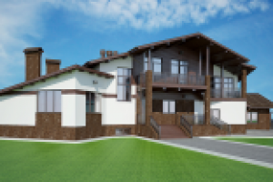 Визуализация коттеджа