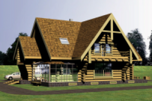 Жилой бревенчатый дом (проектирование и дизайн)