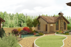 Вид на пруд