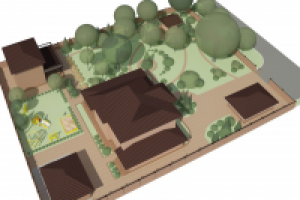 Проект благоустройства участка с беседкой, вид-2