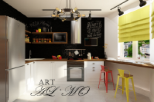 Кухня для лофт проекта