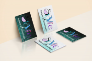 Визитка для магазина парфюмерии или женских аксессуаров