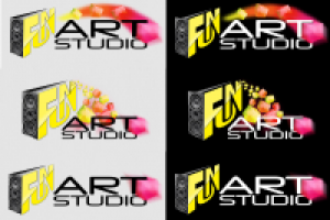 Логотип для команды ребят FUN ArtStudio (вечеринки в Горном)