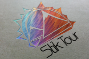 Логотип туристической базе отдыха "Stik Tour"