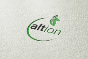 Логотип травоперерабатывающей компании "Алтион"