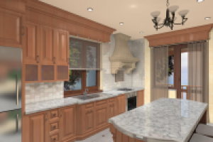 Интерьер кухни в частном доме