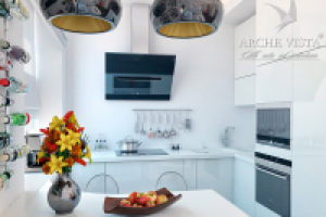 Квартира в стиле минимализм. Кухня