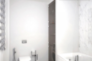 Квартира в стиле минимализм. Ванная комната