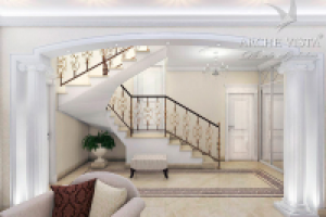 Классический таунхаус в Голосеево. Холл