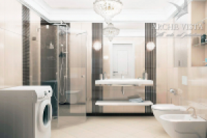 Классический таунхаус в Голосеево. Душевая