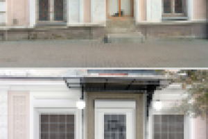 Реконструкция фасада с организацией входной группы