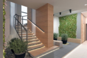 Интерьер холла в коттедже