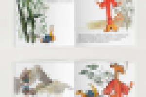 Иллюстрации для детской книжки "Тигр и улитка"