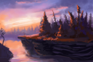 Закат (цифровая живопись)