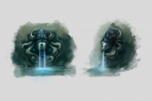 Концепт элементов окружения. Фонтан