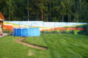 Бетонный забор (длина 18 метров)