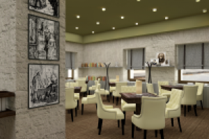 Визуализация литературного кафе "Тургенев"