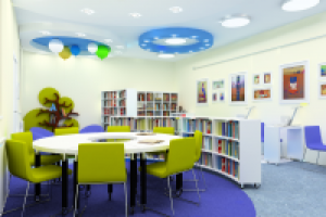 Дизайн-проект детской библиотеки (читальный зал)