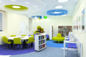 Дизайн-проект детской библиотеки (читальный зал)