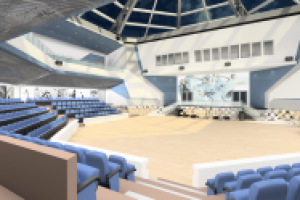 Визуализация школы танцев (актовый зал)