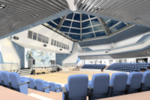 Визуализация школы танцев (актовый зал)