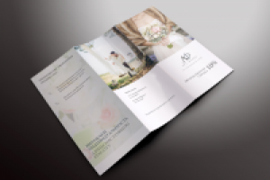 Лифлет рекламный для сети салонов флористики и декора Арт-Флора