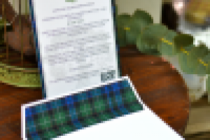 Свадебное приглашение в шотландском стиле